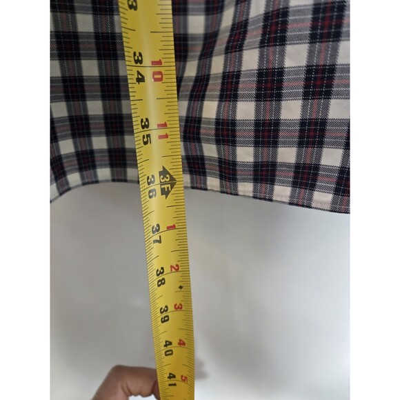 Duluth Trading Shirt Mens 3XLT Wrinkle Fighter Plaid Cotton Button Down Casual - Picture 7 of 7